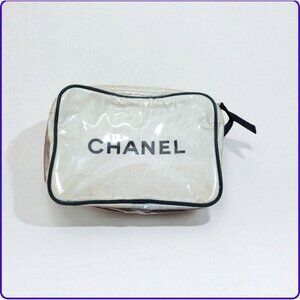 Vintage RARE Chanel Makeup/Travel Weekend Clear Bag